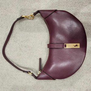 Polo ID Calfskin Mini Shoulder Bag in Burgundy